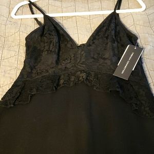 Beautiful black detail lace and cotton French connection dress size 6 never worn